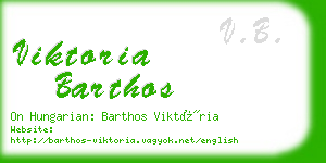 viktoria barthos business card